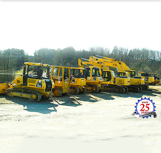 loaders and Excavators mobile banner